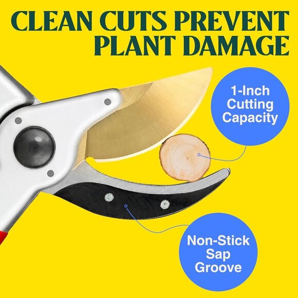 ClassicPRO 8.5" Professional Premium Titanium Bypass Pruning Shears - Use As Pru - Picture 6 of 10